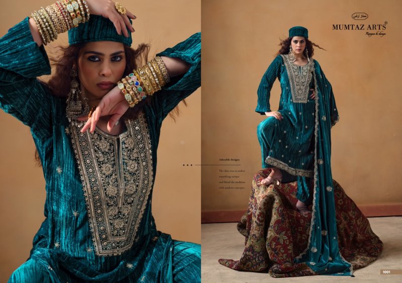 Maharani By Mumtaz Arts Crush Velvet Designer Salwar Suits